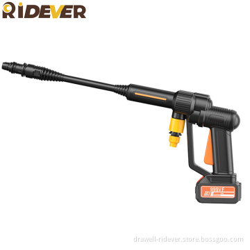 Ridever Car Washer Machine 21V 30000Ma Battery 5 Meters Water Pipe High Pressure Car Washer